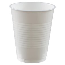 Čaša pvc Prefera bela  0.2l 1/100